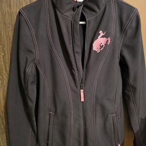 Cruel Girl Black Jacket with Pink Stitching